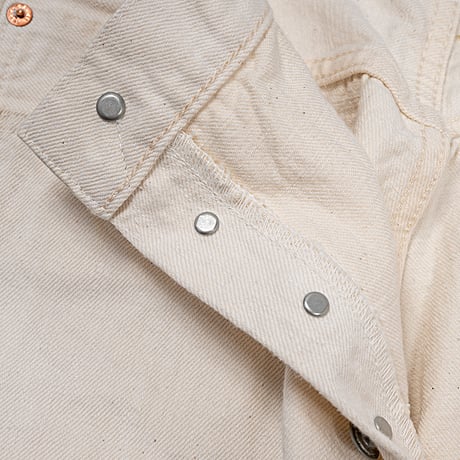 Lot 801 Straight, White, 13.75 oz, White Denim