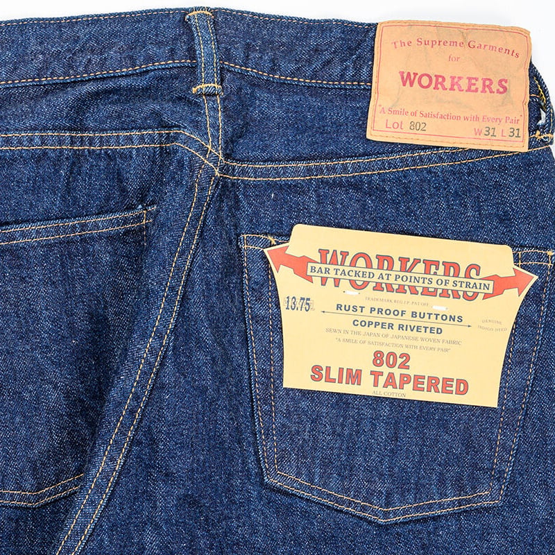 Lot 802 Slim Tapered Jeans | WORKERS Store