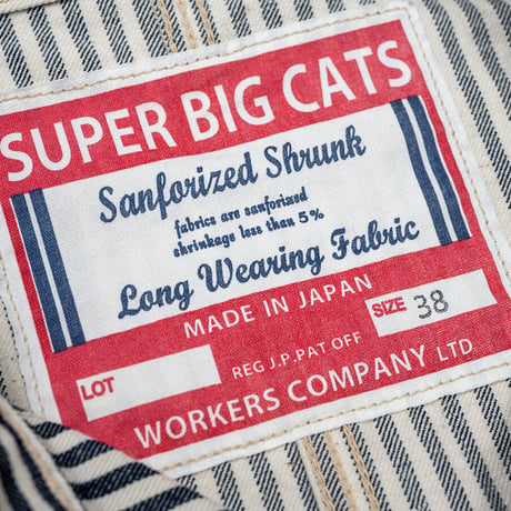 SUPER BIG CAT Jacket, Hickory Stripe