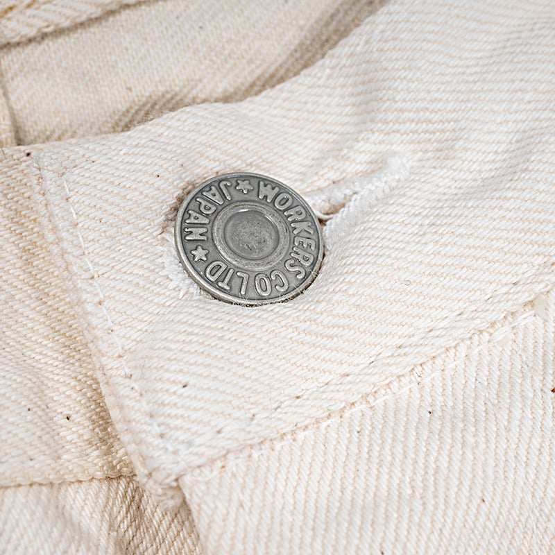 Lot 802, Slim Tapered White, 13.75 oz, White De