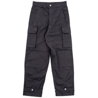 French Cargo Pants, Black Kersey