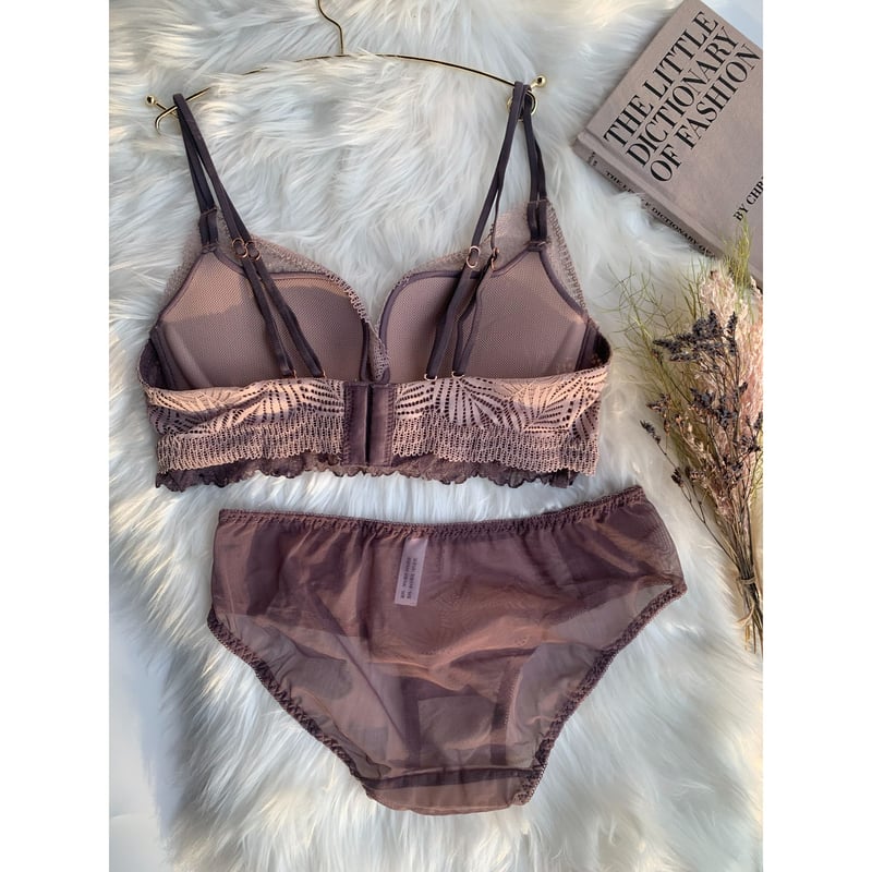 リーフノンワイヤーブラセット（くすみパープル） | moon-tokyo-