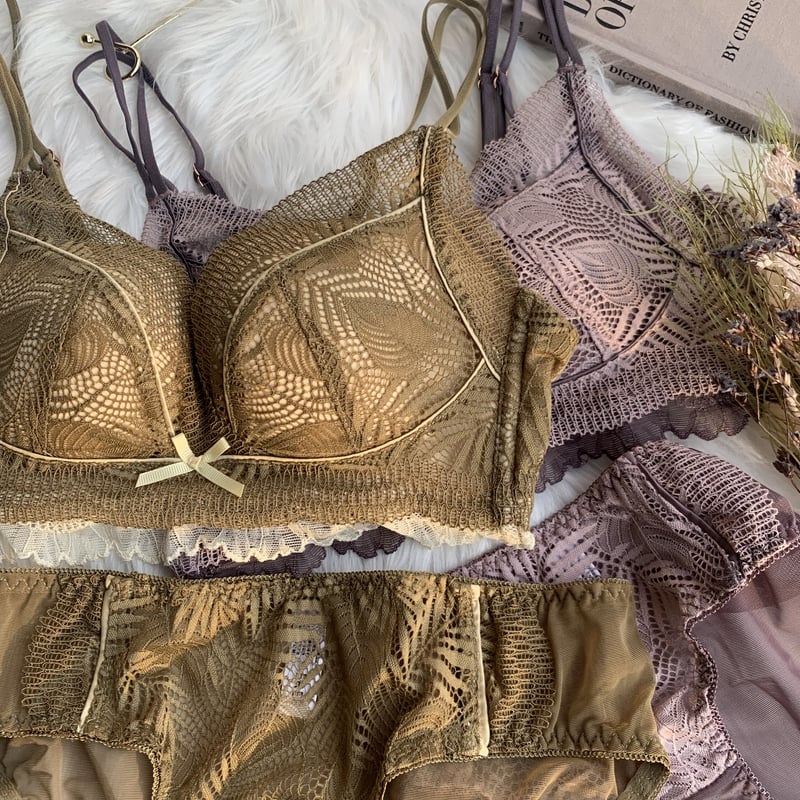 リーフノンワイヤーブラセット（くすみパープル） | moon-tokyo-