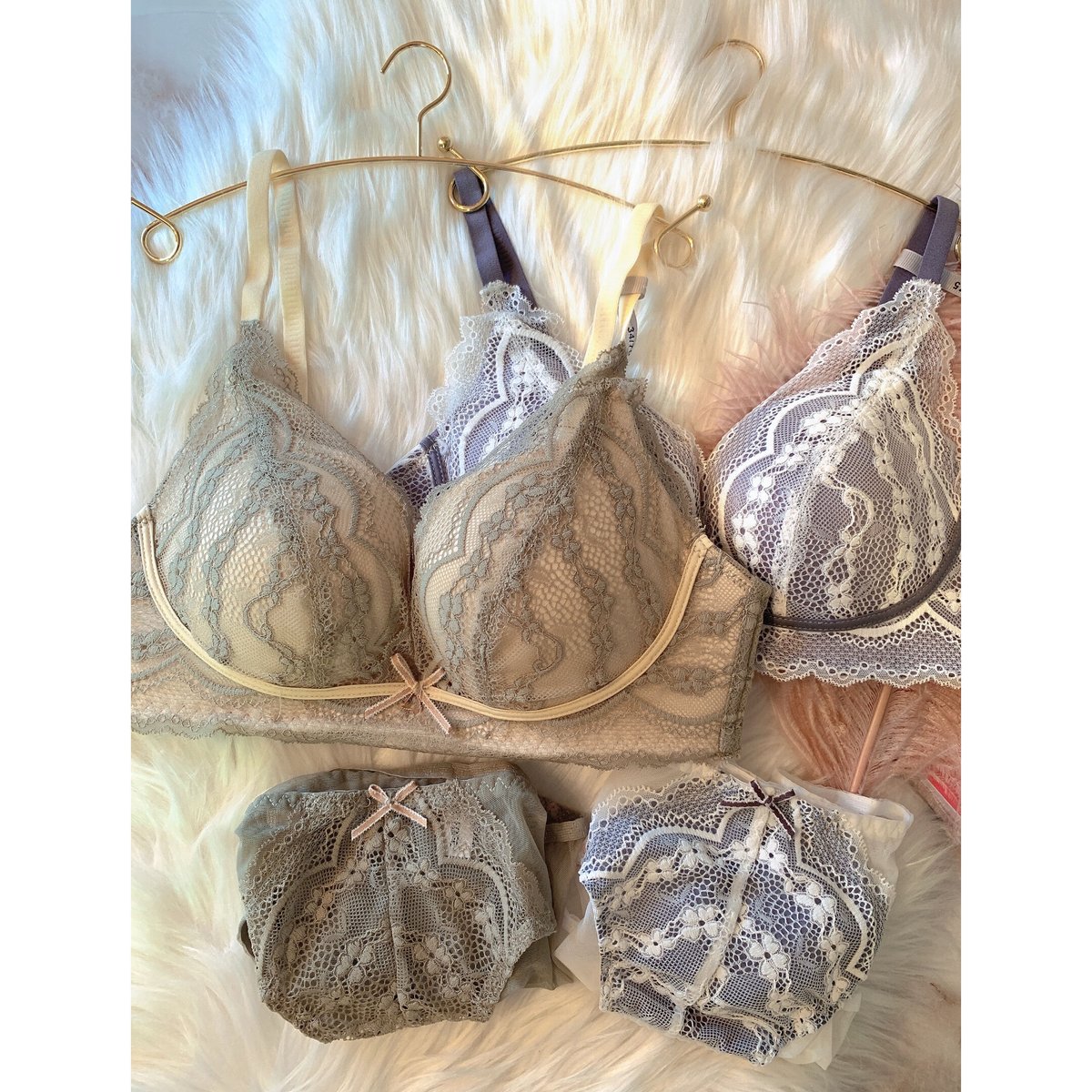 フェミニンフラワーブラレットセット （ホワイト） | moon-tokyo-