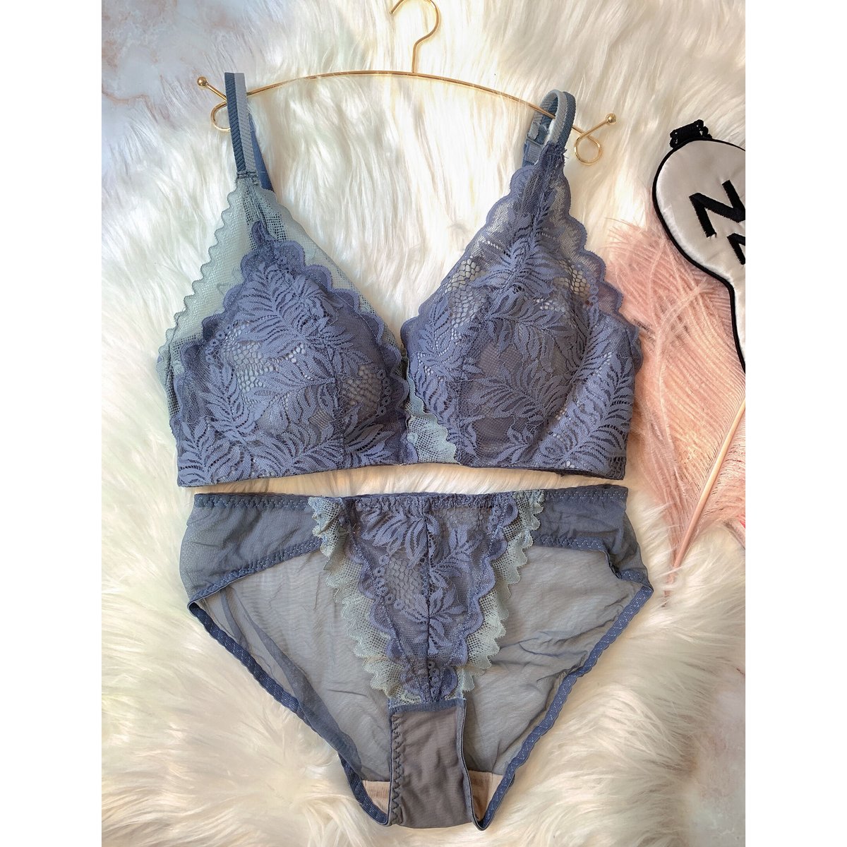 ブラム フルセット ブラジャー ショーツセット ダスティー クラシック ブルーム 育