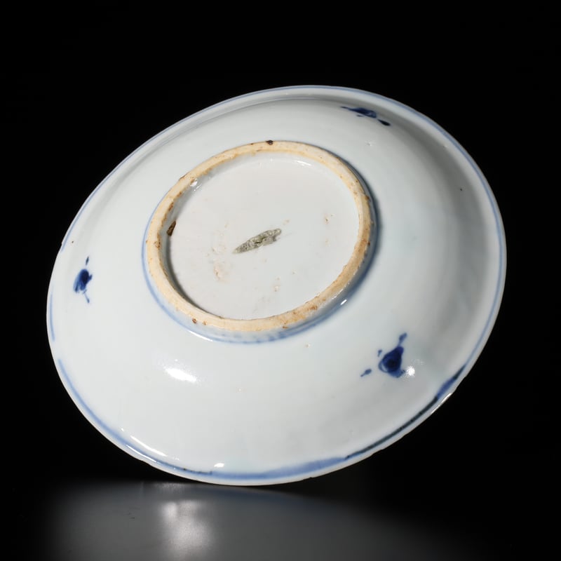 明 古染付舟人物文五寸皿 | LYAN ARTS' Collection online shop