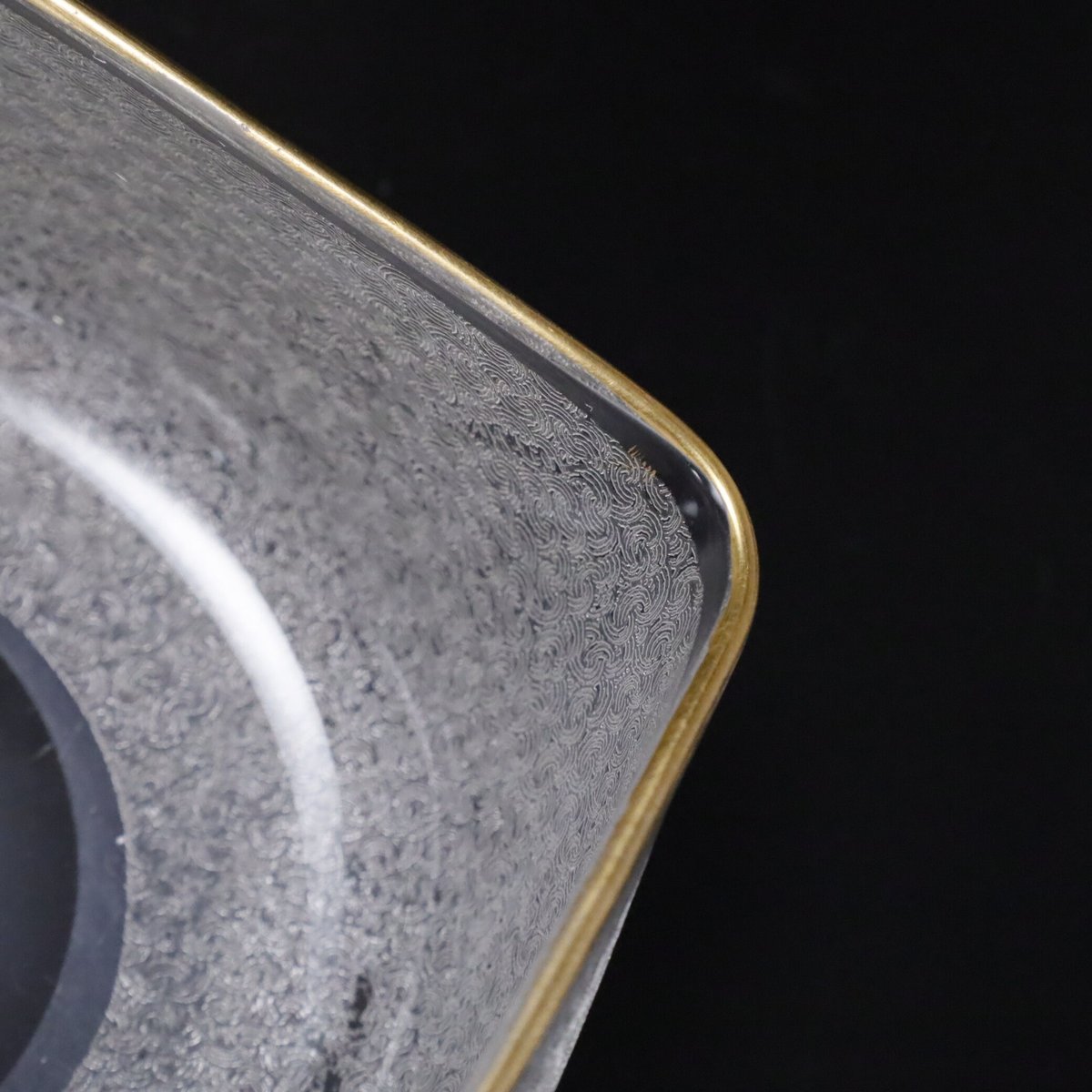 バカラ 春海コレクション 鉢 金縁八角 aq12287 春海バカラ金縁波頭繋ぎ文四方小鉢 十客揃 | LYAN ARTS' Collection o