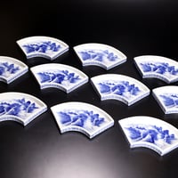 中国明末期古染付鹿文皿 明 古染付松に鹿文五寸皿 | LYAN ARTS' Collection online shop