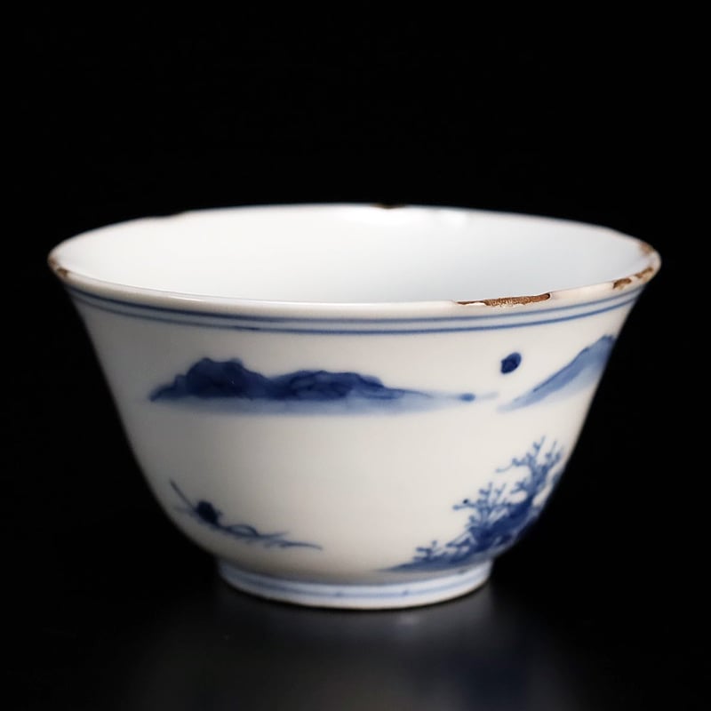 明 古染付山水文汲出碗 五客揃 | LYAN ARTS' Collection online 明 古染付山水文汲出碗 五客揃 | LYAN ARTS' Collection online