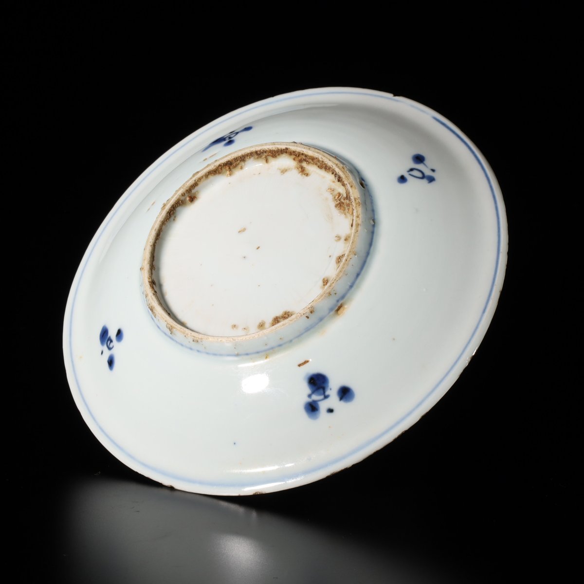 明 古染付釉裏紅岩花文五寸皿 五客揃 | LYAN ARTS' Collection 明 古染付釉裏紅岩花文五寸皿 五客揃 | LYAN ARTS' Collection