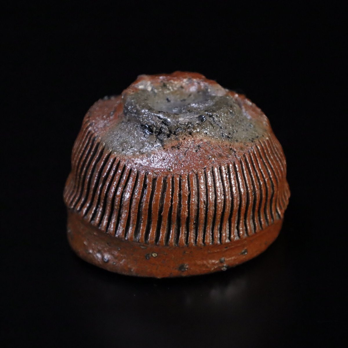 市野雅彦 線紋器 箱あり 市野雅彦 線紋器 丹波焼