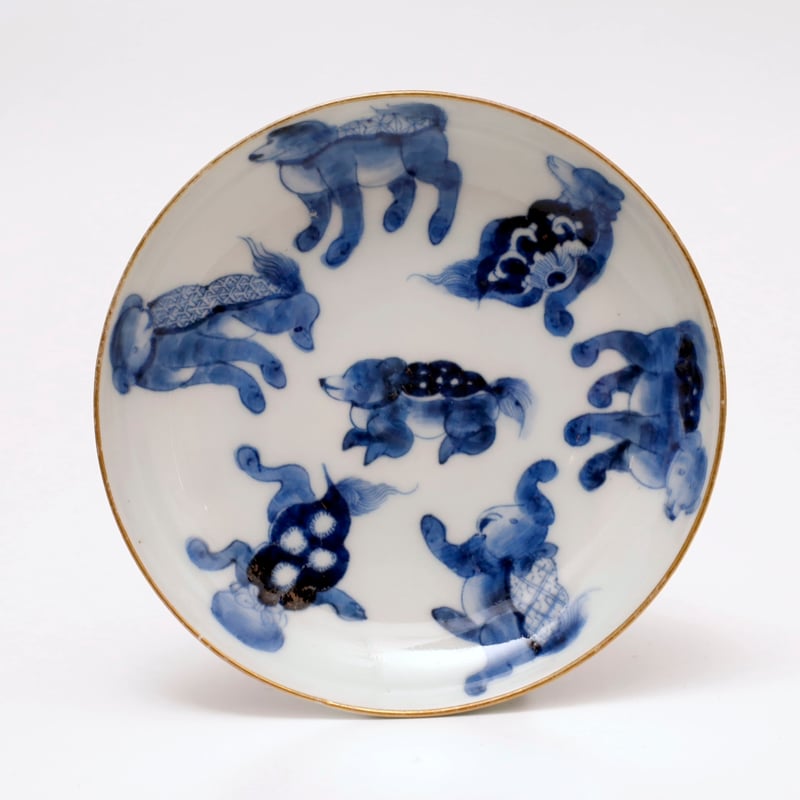 古伊万里染付犬文小皿 各 | LYAN ARTS' Collection online shop 古伊万里染付犬文小皿 各 | LYAN ARTS' Collection online shop