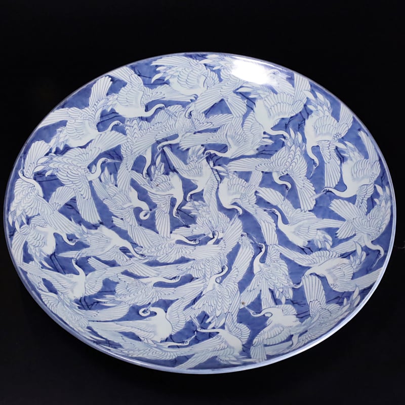 古伊万里 染付群鶴文大皿 | LYAN ARTS' Collection online shop 古伊万里 染付群鶴文大皿 | LYAN ARTS' Collection online shop