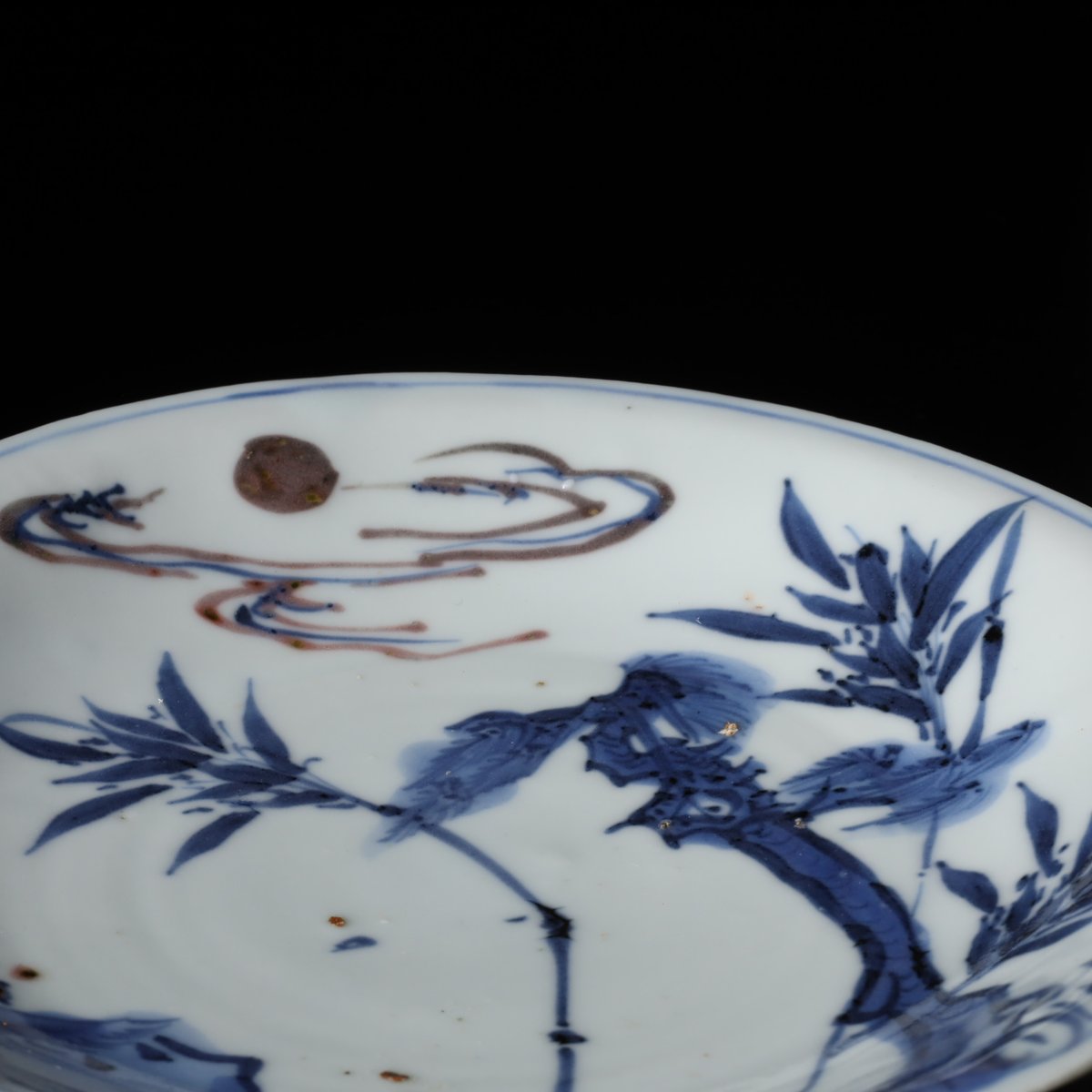 明古染付釉裏紅松竹梅文五寸皿 十三客揃 | LYAN ARTS 明古染付釉裏紅松竹梅文五寸皿 十三客揃 | LYAN ARTS