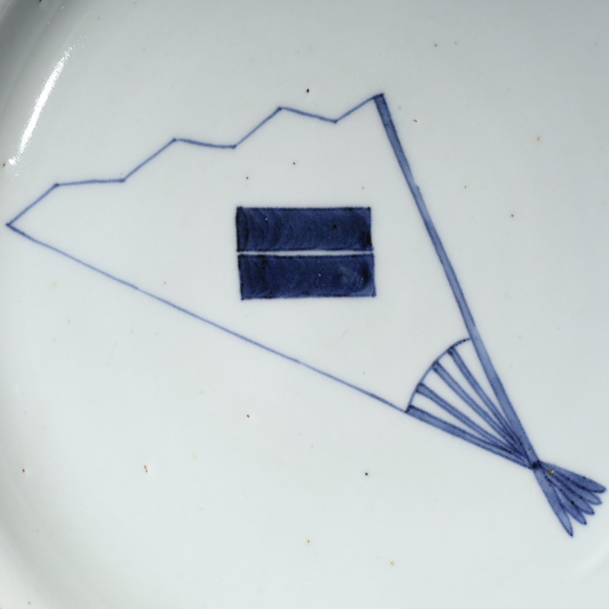 古伊万里染付扇面文皿 五客揃 | LYAN ARTS' Collection online