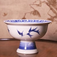 古伊万里 染付竹格子輪花皿 一客 | LYAN ARTS' Collection onlin