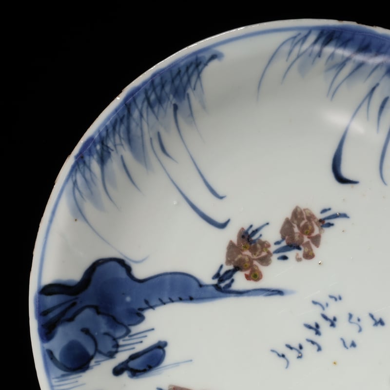明 古染付釉裏紅舟に魚文五寸皿 | LYAN ARTS' Collection online 明 古染付釉裏紅舟に魚文五寸皿 | LYAN ARTS' Collection online