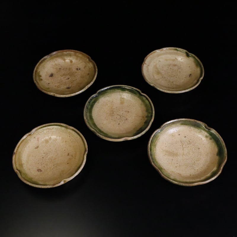 美濃大平古窯堀り出し小皿5客