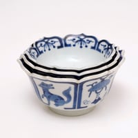 【yoan】古伊万里丸紋八角小付、古染丸紋八角中鉢各5枚 染付】古伊万里丸紋八角小付/9x2.5cm/美濃焼/JAPAN | Siun 紫雲