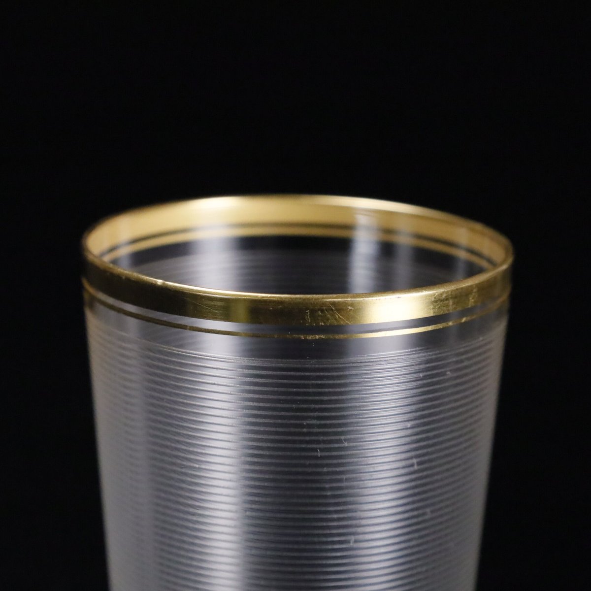 春海バカラ　コップ　春海商店　オールドバカラ 春海バカラ金縁糸目文コップ 十客揃 | LYAN ARTS' Collection