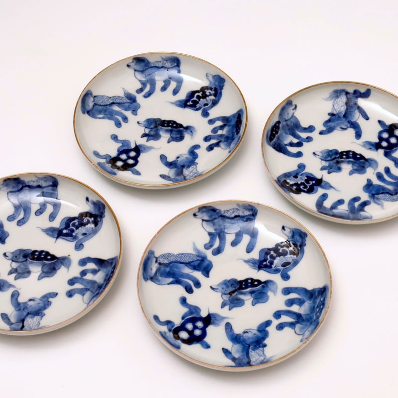 古伊万里染付犬文小皿 各 | LYAN ARTS' Collection online shop 古伊万里染付犬文小皿 各 | LYAN ARTS' Collection online shop