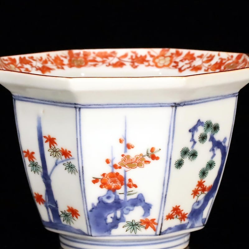 柿右衛門 色絵松竹梅文八角小鉢 五客揃 | LYAN ARTS' Collection 柿右衛門 色絵松竹梅文八角小鉢 五客揃 | LYAN ARTS' Collection