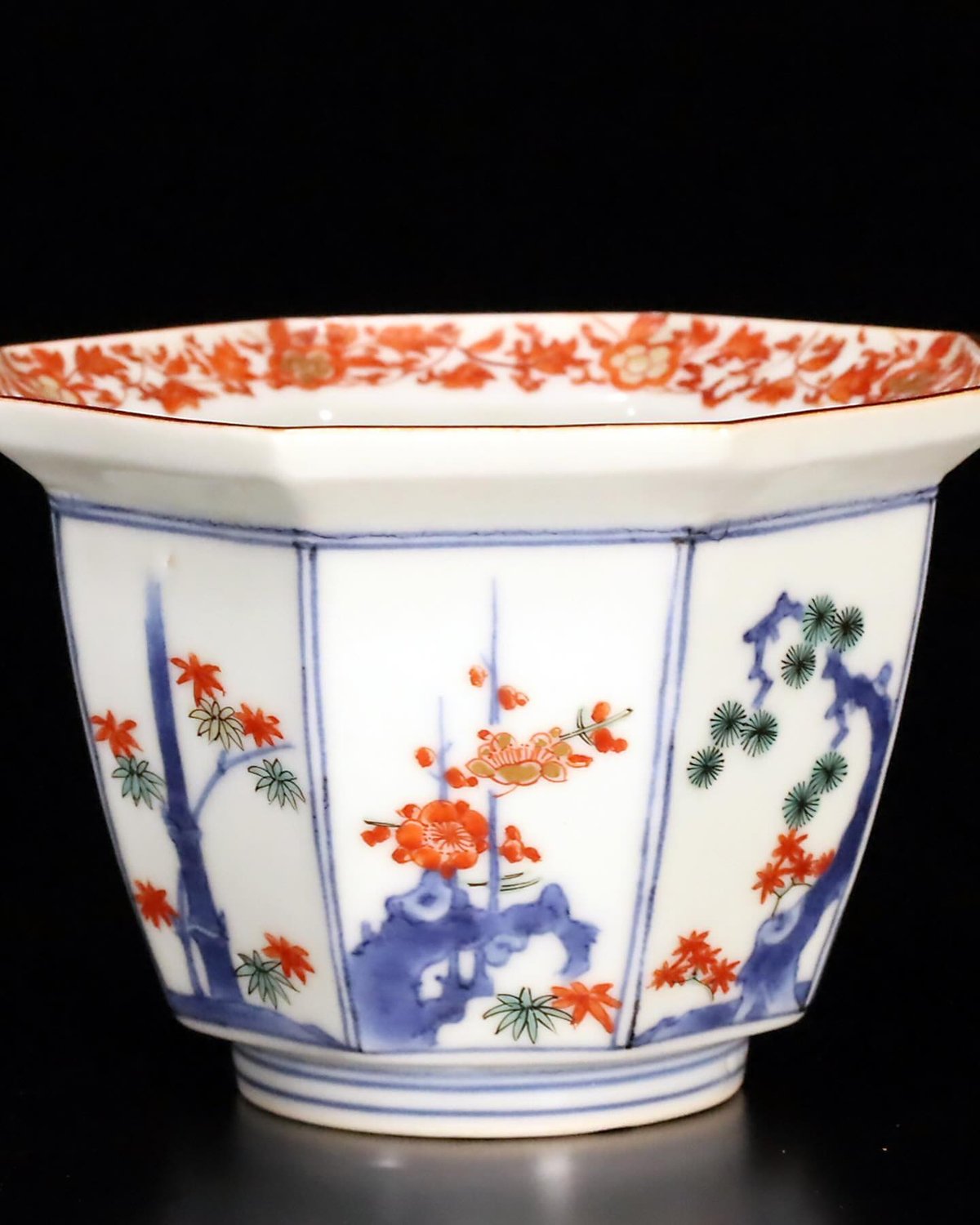 柿右衛門 色絵松竹梅文八角小鉢 五客揃 | LYAN ARTS' Collection 柿右衛門 色絵松竹梅文八角小鉢 五客揃 | LYAN ARTS' Collection