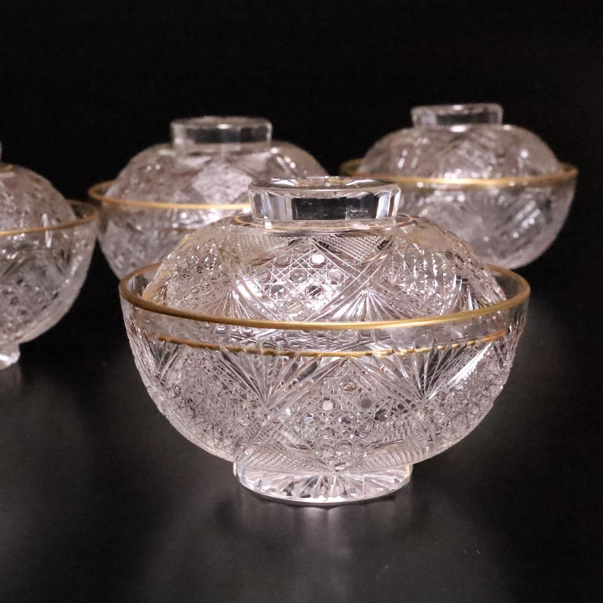 ギヤマン切子　金彩 ギヤマン切子金彩