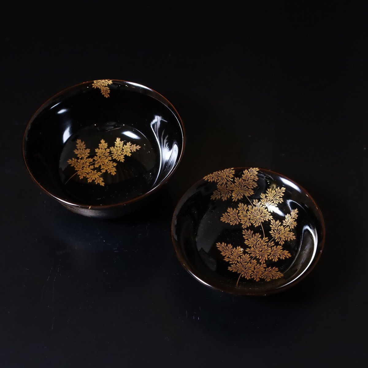 吸物椀　金彩　蒔絵 扇 山水 縁起物　木製　10客 吸物椀 金彩 蒔絵 扇 山水 縁起物 木製 10客 - メルカリ