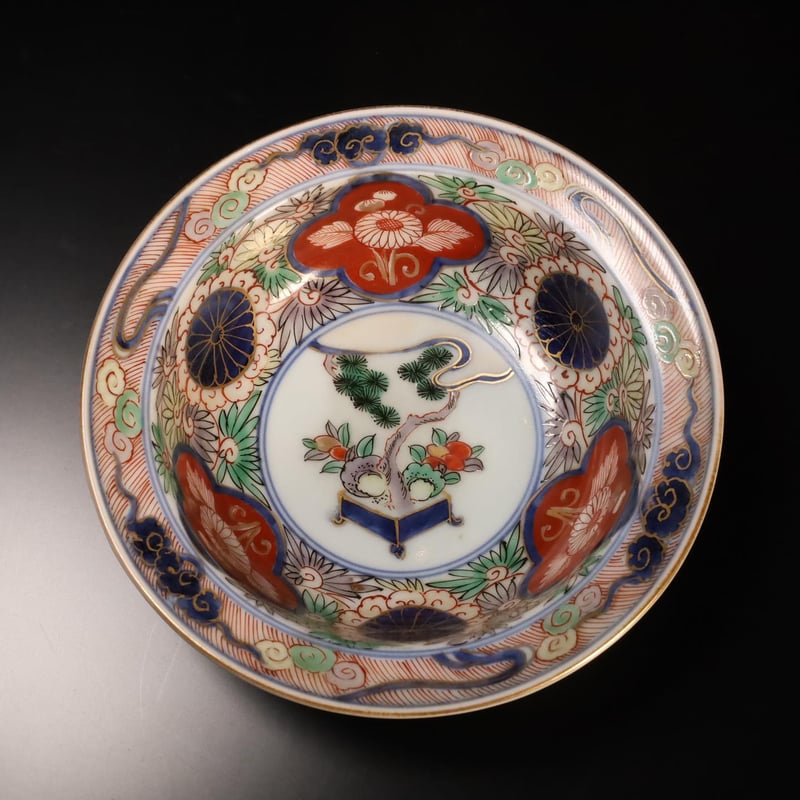 古伊万里　金襴手　平皿　10枚揃え 古伊万里金襴手平皿10枚揃え