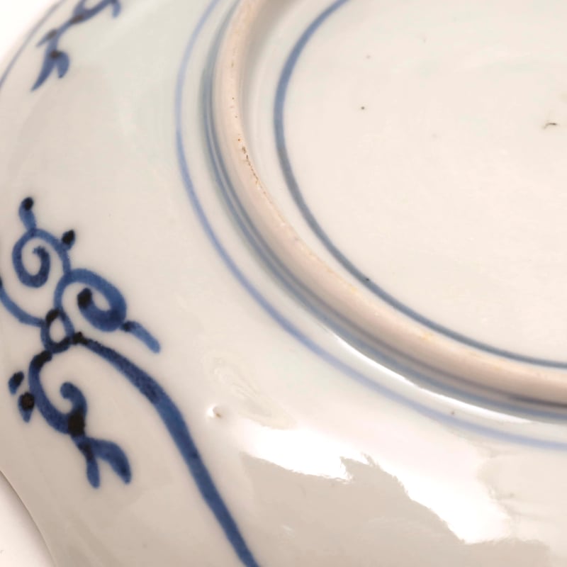 古伊万里染付犬文輪花小皿 | LYAN ARTS' Collection online shop