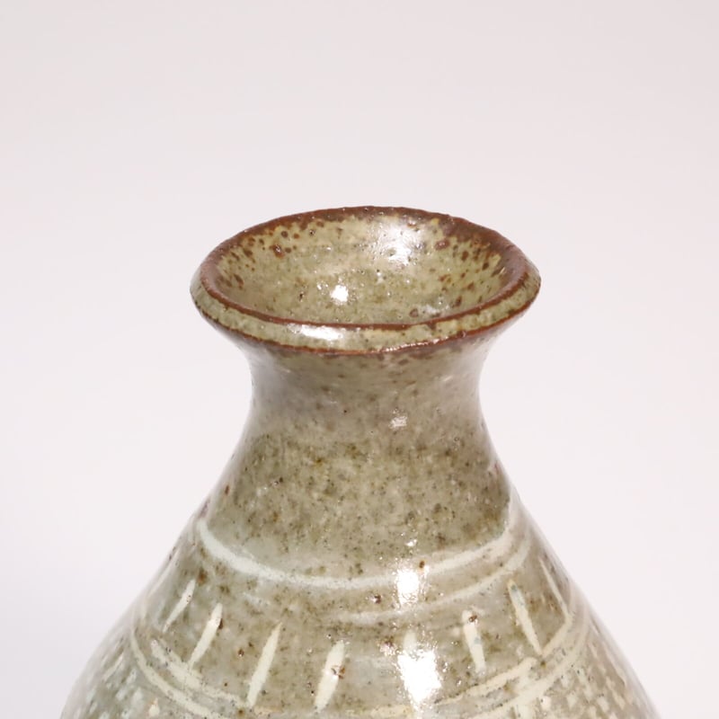 再☆プライスダウン/李朝　花紋象篏徳利 再☆プライスダウン/李朝花紋象篏徳利