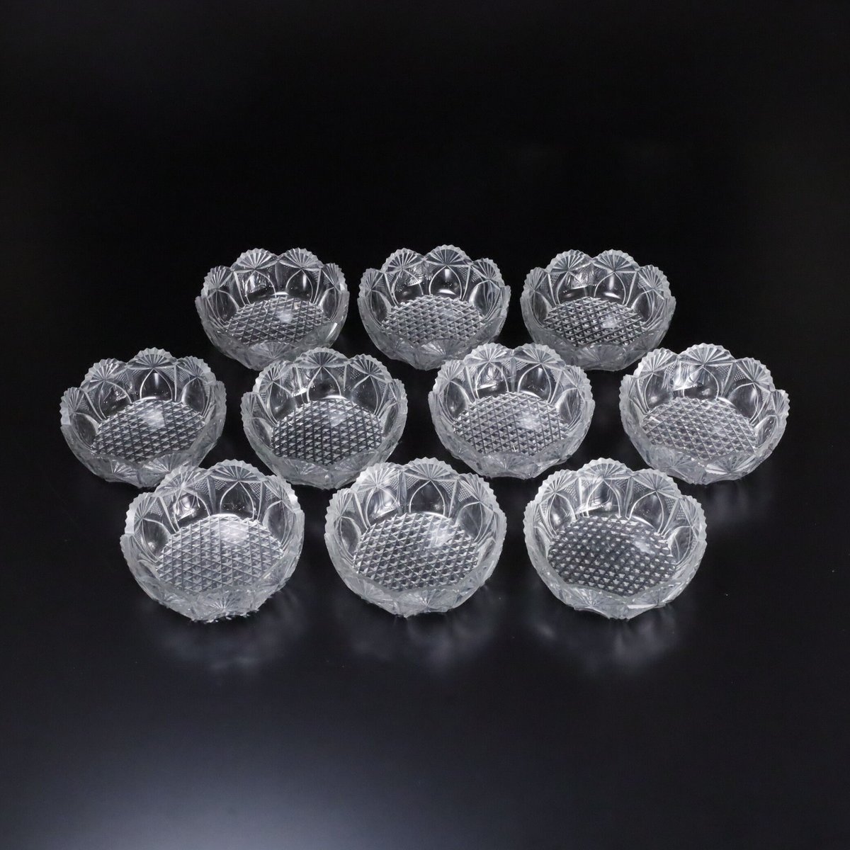 ギヤマン鉢。江戸切子 ギヤマン鉢。江戸切子