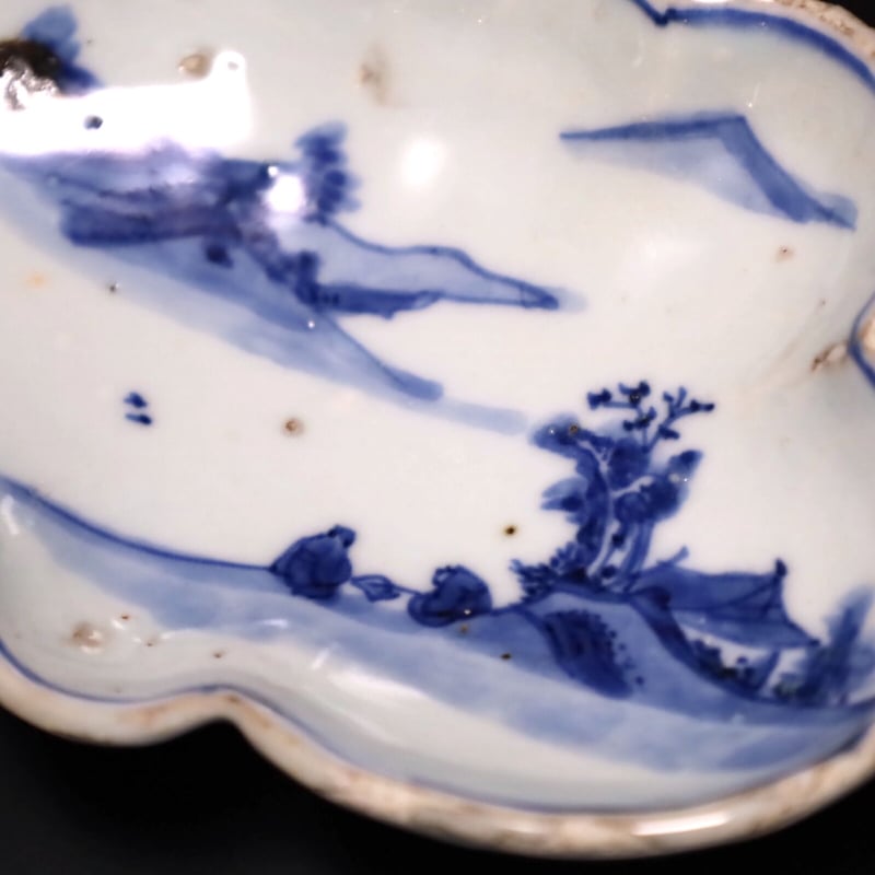 明 古染付図替葉形向付 五客揃 | LYAN ARTS' Collection online 明 古染付図替葉形向付 五客揃 | LYAN ARTS' Collection online