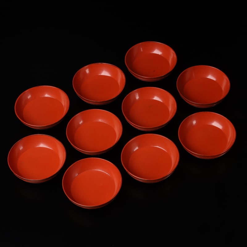 根来塗 椀 安土桃山から江戸時代 根来 豆子 十客揃 | LYAN ARTS'