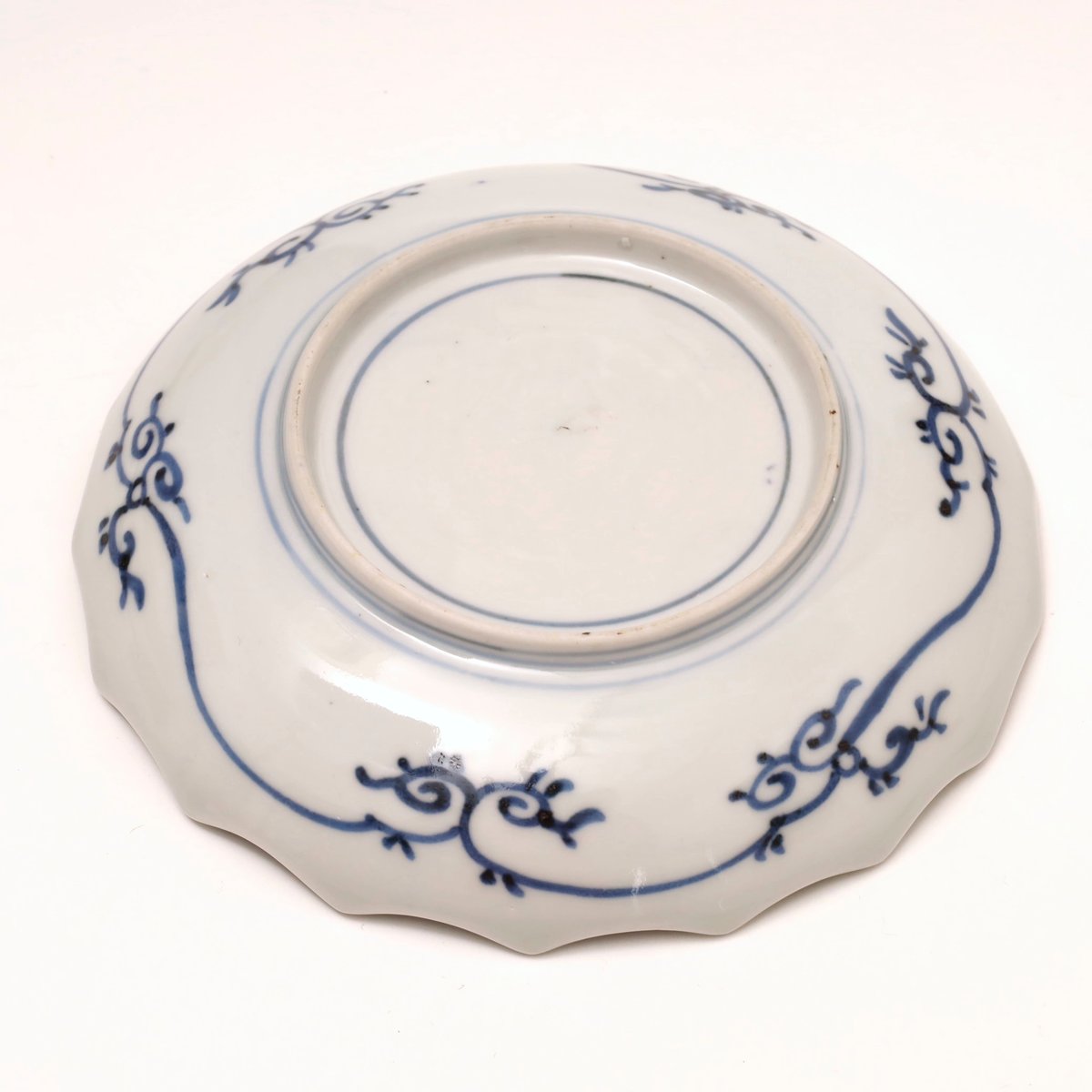 古伊万里染付犬文輪花小皿 | LYAN ARTS' Collection online shop