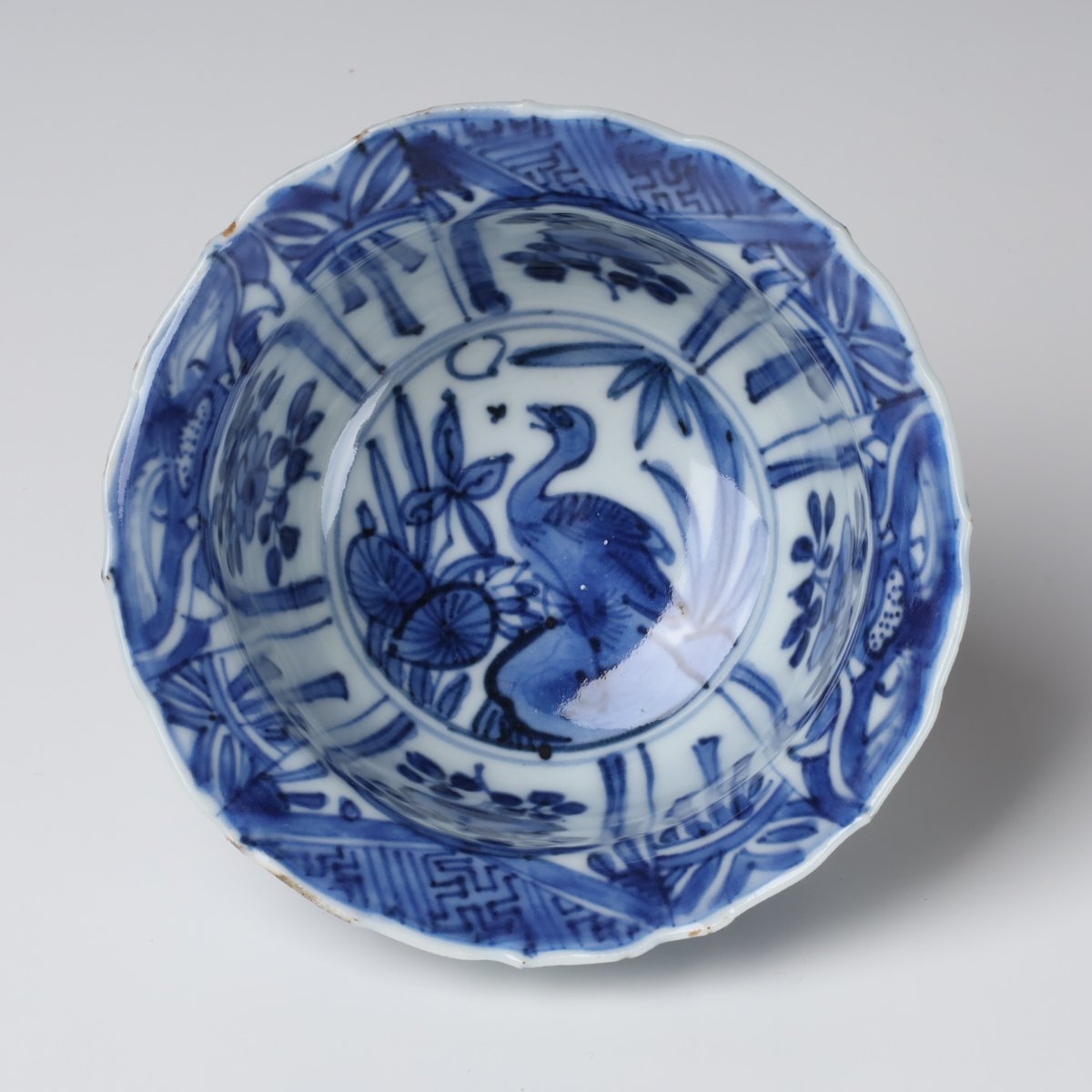 明 古染付芙蓉手花鳥文小鉢 二十客揃 | LYAN ARTS' Collection