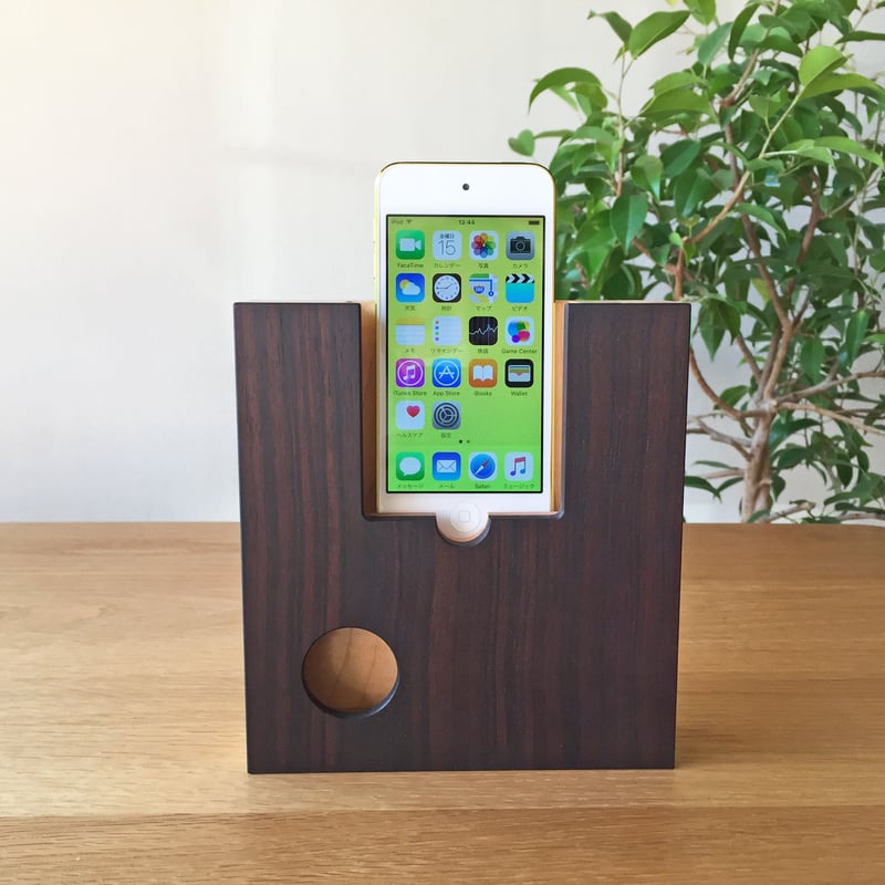 森のスピーカー（黒檀） | 木と工房家具 Jクオリア