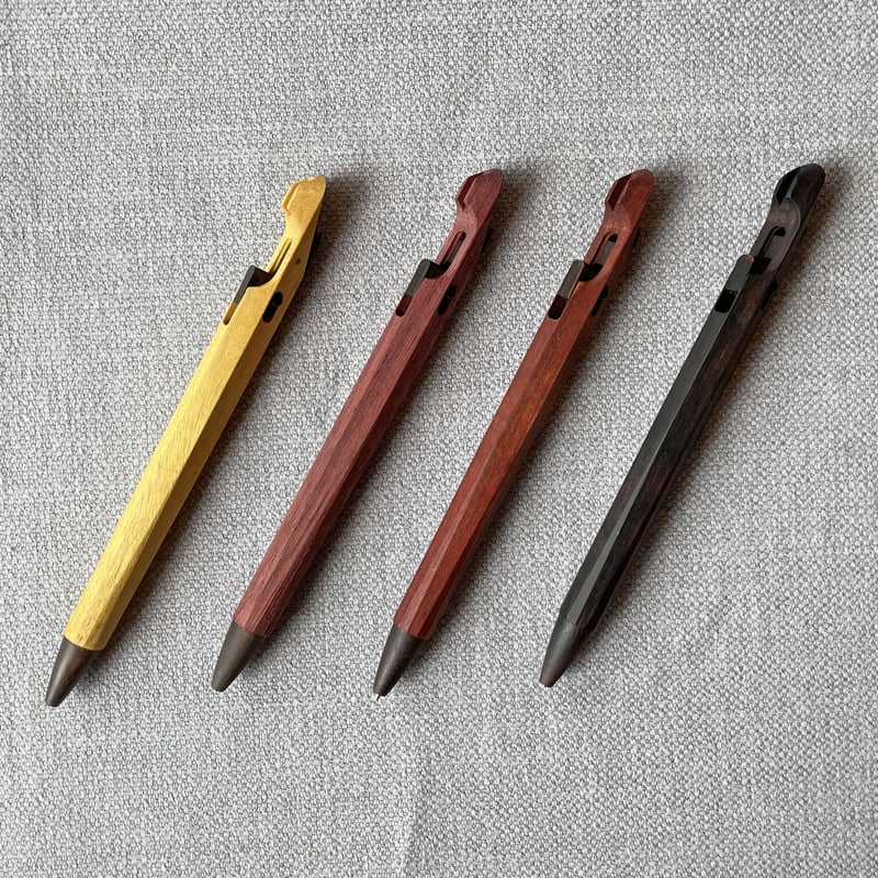 【美品】野原工芸　新型　パープルハート ゴールド 野原工芸パープルハートシャープペンシル新型ゴールド
