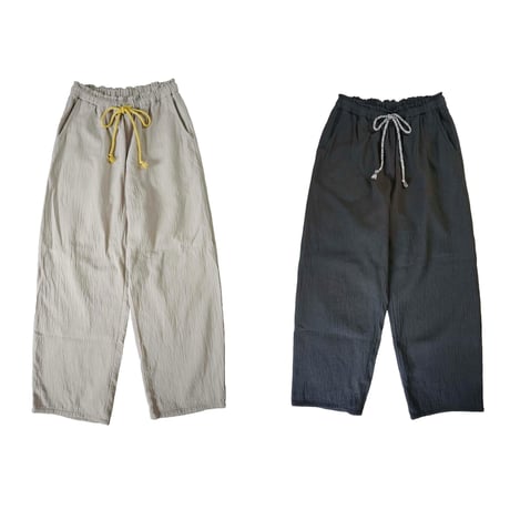 cotton gauze wide pants