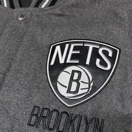 USA限定 JHデザイン NBA ブルックリン ネッツ Brooklyn Nets リバーシブル スタジャン