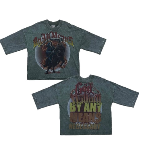 米国発 Stray ストレイ Ｗide & Crop 3/4 Sleeve Tee オーバーサイズ クロップドTシャツ 7分袖 (CropT13)