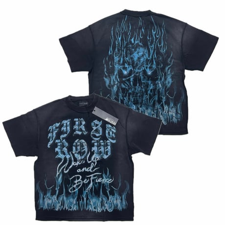 LA発祥 FIRST ROW ファーストロー Wake Up and Be Fierce Crop Tee ヘビーウォッシュ クロップド Tシャツ (CropT30)