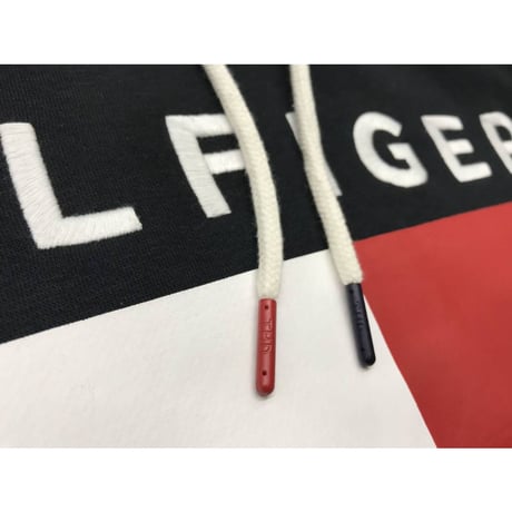 TOMMY HILFIGERトミーヒルフィガー BROOK プルオーバー パーカー 刺繍ロゴ 黒