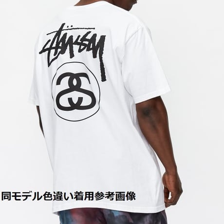 Stussy ステューシー 人気ロゴ STOCK SS LINK ストック SSリンク 半袖 Tシャツ Slate スレートブルー