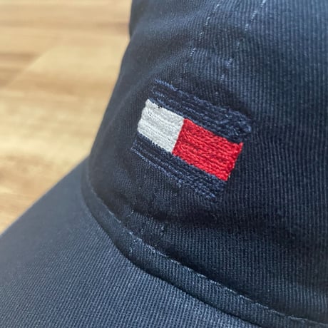 トミーヒルフィガー TOMMY HILFIGER USA ストラップバックキャップ  紺 フラッグロゴ (30)