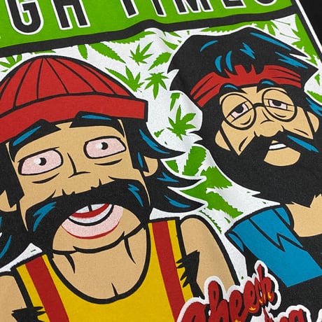 LA発 HIGH TIME ハイタイム ヒッピー映画 チーチアンドチョン 半袖 ヘビーウェイト Tシャツ (GTS35)