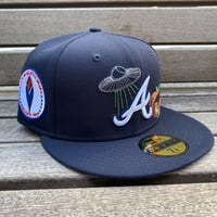 海外限定 59FIFTY ニューエラ NEWERA アトランタ ブレーブス Braves 総刺繍 StateStitch (2-6)