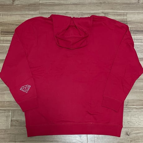 ダイヤモンドサプライ Diamond supply co.  ジップアップ Zip-Up パーカー 赤 RaceWay (Z1)