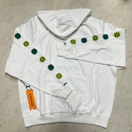 米国発 Civilized シヴィライズド Embroidery Native Anorak スウェット アノラック セットアップ White (SET24)
